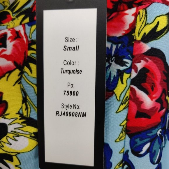 Romeo+Juliet Couture Size S Sleeveless Fit & Flare Floral Print Chiffon Dress - Picture 9 of 9